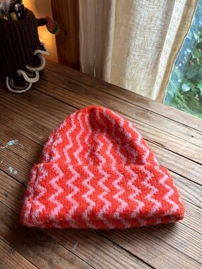Maeve by Anthropologie Chevron Pattern  Knit Beanie